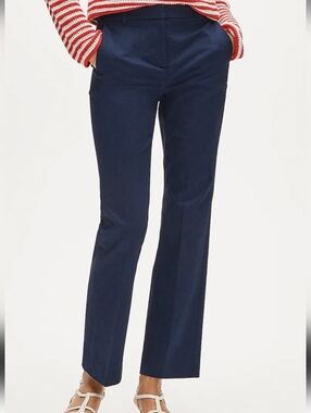 J. Crew Navy Blue Wide-Leg Mid Waist Pantsuit